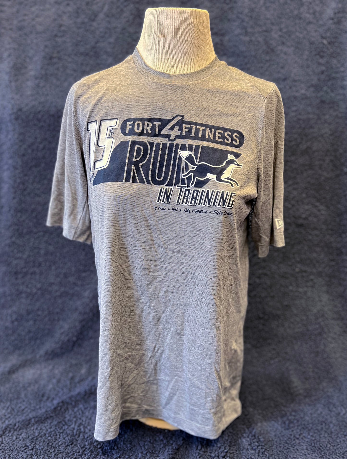 Dark Gray Fox In Training Shirt