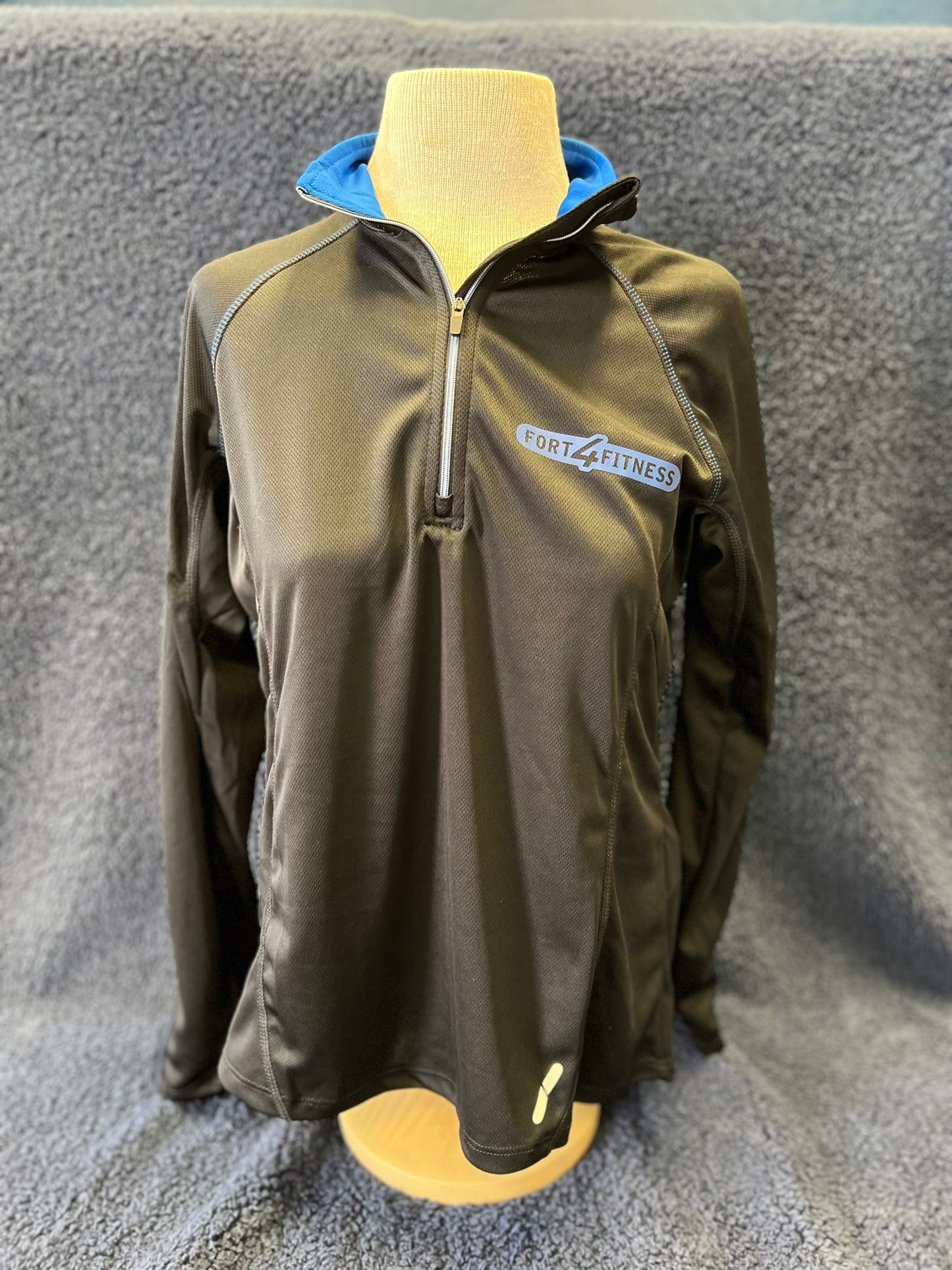 Black Zip Pullover (Blue Collar)