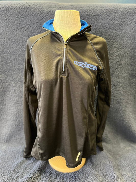 Black Zip Pullover (Blue Collar)