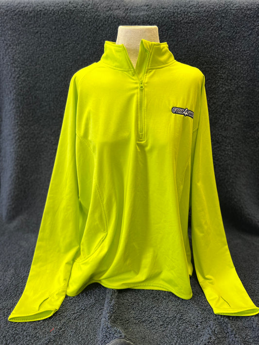Neon Green Zip Pullover
