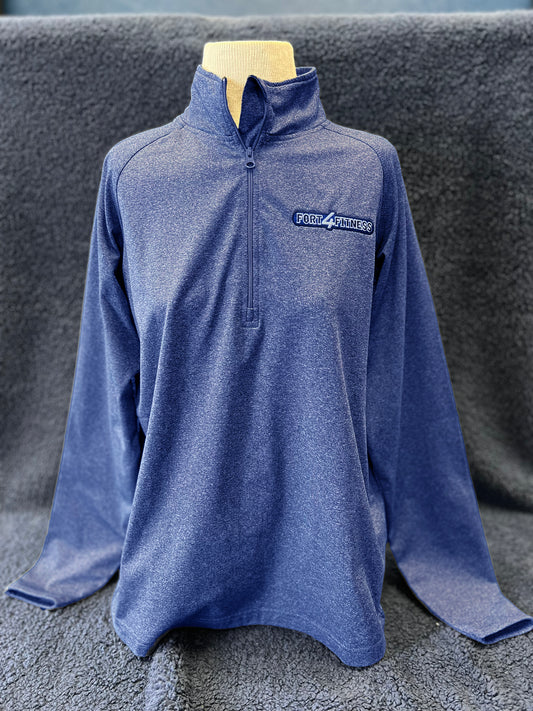 Speckled Blue Zip Pullover
