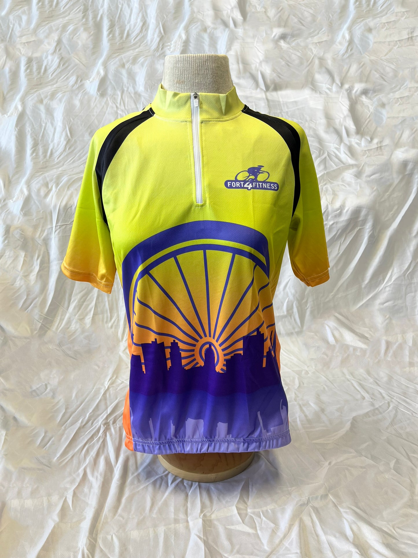 Spring Cycle Jersey - Yellow, Purple, Orange
